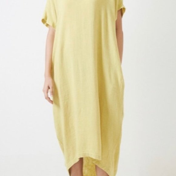 Black Crane Cocoon Dress (lemon) - Picture 2 of 8